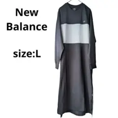 New Balance ロングスリーブワンピース Lサイズ 長袖 ゆったり