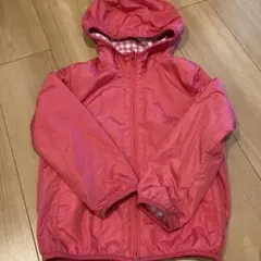 UNIQLO リバーシブルジャケット フード付き120ピンク