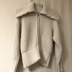 ニット　カーディガン　セーラー　ZARA ザラ　ジップ　ジッパー