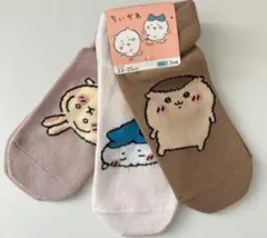 ちいかわ ハチワレ うさぎ くりまんじゅう 靴下 23～25cm パシオス