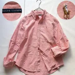 RALPH LAUREN オックスフォード ボタンダウンシャツ 9 ピンク 綿