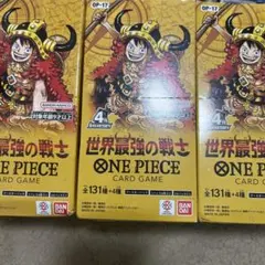 원피스 カードゲーム 世界最強の戦士 3BOX 미개봉 テープ付