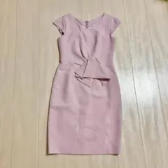 JUSGLITTY♡リボン付きミニワンピース♡ピンク1♡フィーマルコーデ♡美品♡のサムネイル