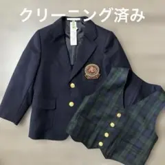 【J.PRESS】ジェイプレス　紺ブレザー　ベスト2点セット110