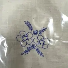 戸塚刺繍　一点物のれん 花柄刺繍 のれん 約85×90cm｜アミブルージュ｜インテリアレース