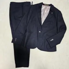 ORIHICA パンツスーツ 上下 ダークネイビー シングルボタン