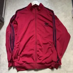 adidas ベッケンバウアー トラックジャケット ワインレッド M - メルカリ