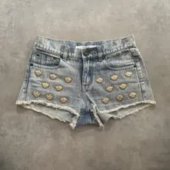 JOY RICH デニム ショート パンツ プレート ジョイリッチ ショーパン