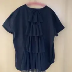 Re.Verofonna バックフリル Tシャツ ブラック 38のサムネイル