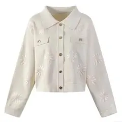 sandro flower embroidery knit cardiganのサムネイル
