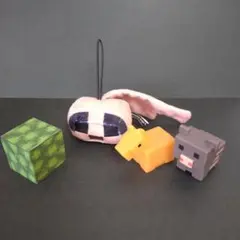 Minecraft マイクラ　ぬいぐるみ・マスコット　すくい人形　芝生セット
