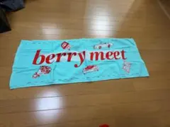berry meet フェイスタオル 水色