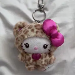 【正規品】ハローキティ ヒョウ柄 ギャルクマキティ ぬいぐるみ マスコット