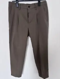 コムサイズム カーキ ブラウン スラックス