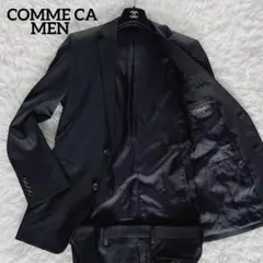 【COMME CA MEN】チェルッティ生地 スーツ ブラック 48サイズ