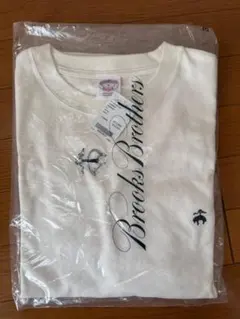 未使用完売色　アイボリー・オフホワイト地 × ネイビーGFロゴ　厚手長袖シャツ