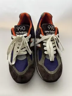 New Balance 990v2 USA ブラウン×パープル 箱付 室内試着