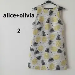 alice + olivia パイナップル柄 ノースリーブワンピースのサムネイル