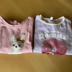 女児用長袖Tシャツ2枚110cm120cm