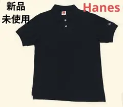 Hanes　ネイビー　ポロシャツ　Mサイズのサムネイル