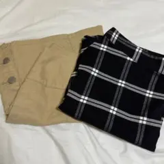 スカート まとめ売り ベージュ old navy チェック 黒白 モノクロのサムネイル