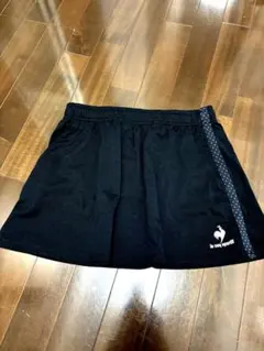 使いやすい！ルコック テニススカート 黒 M
