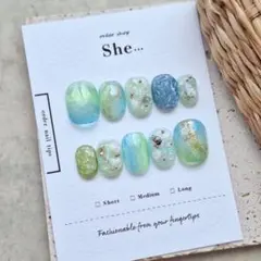 451 ニュアンスネイル インク 海 夏 花火 深海 淡色 個性派 韓国 一癖