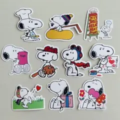 スヌーピー　SNOOPY　ステッカー　シール　10枚　かわいい　防水タイプ④