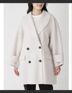 milaowen ライトベージュ チェスターコート