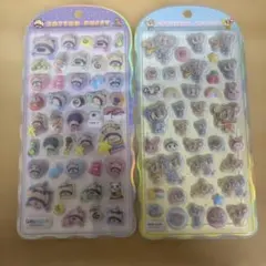 たまごっち エンジェルブルー コットンパフィーシール2点 セット