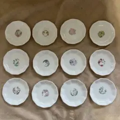 ★週末セール! 小皿　銘々皿　花　12枚