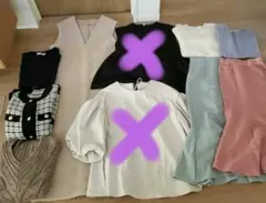 レディース服8枚まとめ売り●ディーホリック、coca、韓国、ミラオーエン、GU