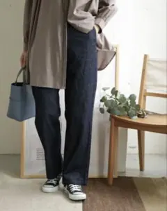 【極美品】URBAN RESEARCH DOORS デニムワイドパンツ S