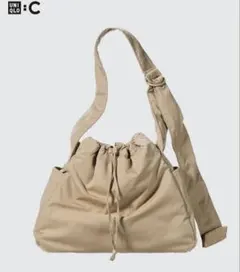 新品未使用UNIQLOユニクロ:Cソフトパフィーショルダーバッグ ベージュ