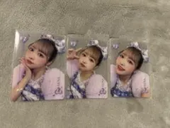 FRUITS ZIPPER クリアトレカ 仲川瑠夏 コンプ 3種セット