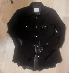 TAKAHIROMIYASHITATheSOLOISTスエード黒シャツ カート