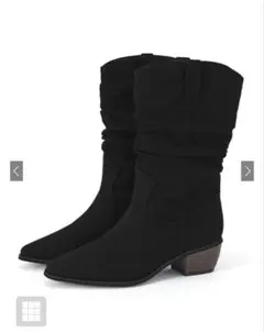 GRL ウッドヒールブーツ (zr1399)