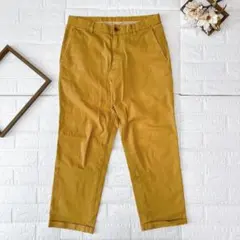 ABAHOUSE チノパンツ メンズ 44 マスタード イエロー クロップドのサムネイル