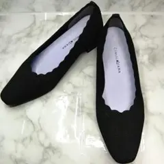 良品CUMUU DIANAダイアナ　フラワーカット　　ニットパンプス　ローヒール