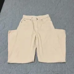 UNIQLO コットンデニムパンツ M ピンクのサムネイル