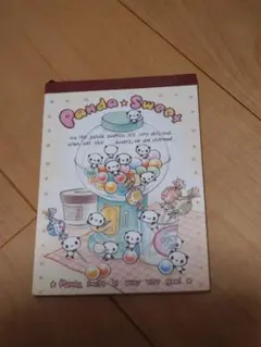 d*3様 平成レトロ　メモ帳　panda☆sweet