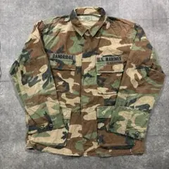BDU ウッドランドカモ 迷彩 ミリタリーシャツ 米軍