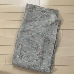 レア夏用】綸子 単衣 小紋 着物 藍鼠色 花亀甲文様 正絹 - メルカリ