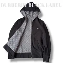 バーバリーブラックレーベル リバーシブル パーカー ノバチェック フルジップ