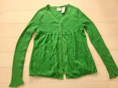 LLBean　長袖カーディガン グリーン