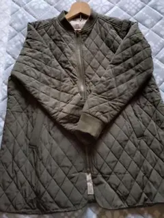 オリーブ色 キルティングジャケット 3L