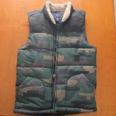GapKids カモフラージュ 中綿ベスト US XL　150