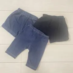 半ズボン まとめ売り　ブラック　ネイビー 95cm パンツのサムネイル