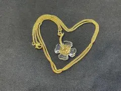 D7024【スワロフスキー】クローバー ネックレス