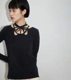 MOUSSYルミネ店舗限定販売LIMITED 2WAY VELOUR TOP - メルカリ